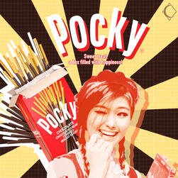 Pop Art Pocky Food Ad